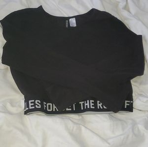 H and m forget the rules long sleeve tee